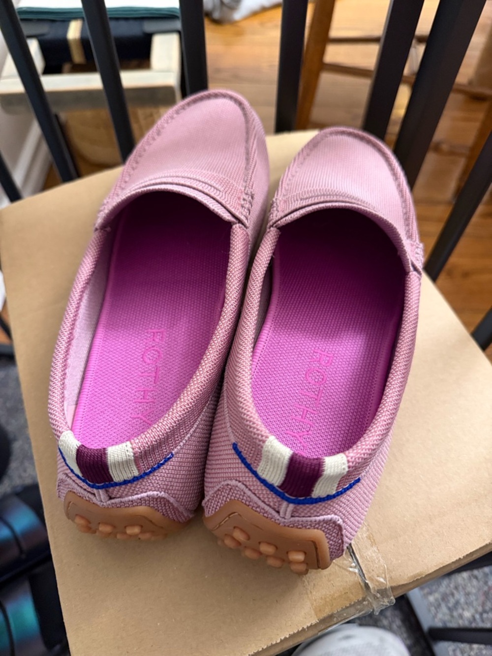 Rothy's Dusty Rose Pink Slip-On Loafers - Picture 12 of 12